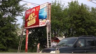 Монтаж рекламы в Екатеринбурге