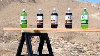 Trying to shoot through 21 2-liter soda bottles with a Browning BAR ShortTrac .308
