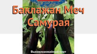 Баклажан обыкновенный Меч Самурая (mech samuraya) ? обзор: как сажать, семена баклажана Меч Самурая