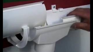 Монтаж водостоков из ПВХ