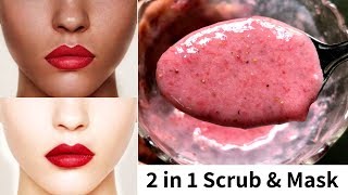 2 in 1 Scrub & Mask | Get Fair, Glowing and Spotless Skin | Strawberry Mask for Skin Whitening