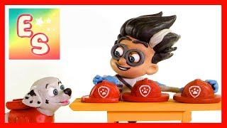 Paw Patrol Marshall and PJ Masks Romeo Play Doh Cartoon
