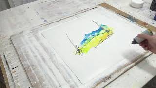 La pintura Abstracta / Acrilicos / Espátula / Formas 152