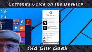 Windows 10 - Cortana's Voice On The Desktop