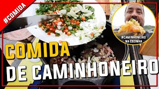 Vida de Caminhoneiro, comidas feito no caminhão. Diario de bordo de um Caminhoneiro
