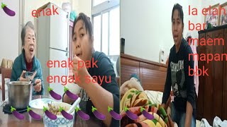 Sayur terong +ikan asin