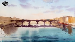 Рисуем акварелью: Городской пейзаж — kalachevaschool.ru