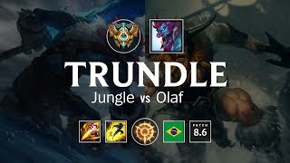 Trundle Jungle vs Olaf - BR Challenger Patch 8.6