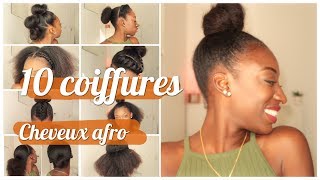 10 Idées Coiffures Cheveux Crépus | Bouclés | Défrisés