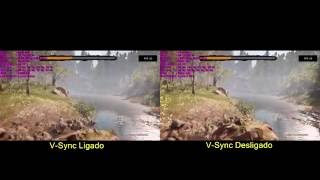 Far Cry Primal PC (ULTRA) - i7 4790K + GTX 970 - VSync On x VSync Off