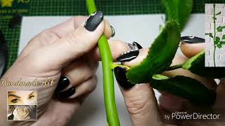 Стебель из холодного фарфора. Мастер класс #handmadeaif.