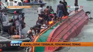 Kapal Terbalik di Tarakan, Sejumlah Orang Diduga Tewas