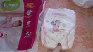 Huggies Ultra Comfort для девочек.  Отзыв о подгузниках Huggies.