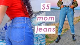 How To Thrift Mom Jeans ? save that coin sis!