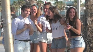 Пикап в Барселоне / Pickup Girls with Russian in Spain