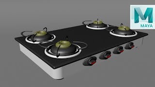 25- 3D GAS STOVE MODELING _MAYA