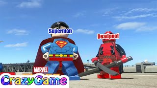 Spiderman, Ironman, Superman, Batman, Deadpool X-Force - Lego Marvel Super Heroes MOD