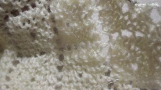 Шаль  /  Вязание нижней каймы  /  43 - 64  ряды  /  Shawl / Knit the bottom hem  /  43 - 64 rows