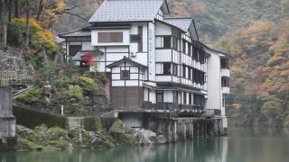 庄川遊覧船でゆく大牧温泉「船でしか行けない秘境の一件宿【字幕:caption】 Omaki Onsen (hot spring)