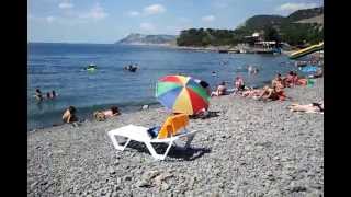 Анапа 2013 пляж Б. Утриш с коментариями