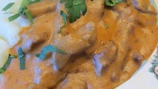 Бефстроганов (говядина по-строгановски)