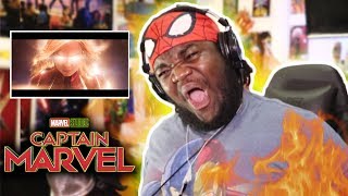 HYPE! Captain Marvel - Official Trailer REACTION!!