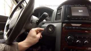 Ignition switch replacement Jeep Grand Cherokee WK / замена контактной группы замка зажигания