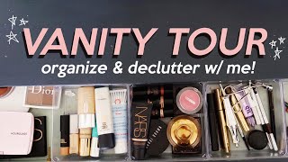 WHAT'S IN MY EVERYDAY VANITY: Organize & Declutter With Me! | Jamie Paige