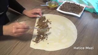 Kıymalı El Açması Kol Böreği/ Hatice Mazı