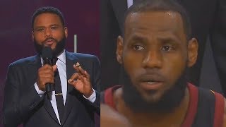 LeBron James Roasted With JR Smith and Cavaliers By Anthony Anderson! 2018 NBA Awards