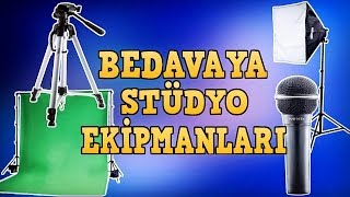 Bedavaya Stüdyo Ekipmanları Nasıl Yapılır ? ( Mikrofon/Tripod/Yeşil Ekran/Softbox Yapımı )