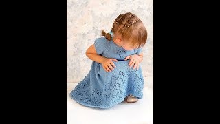 Детское Платье Спицами - 2019 / Children's Dress Knitting Needles / Stricknadeln für Kinder
