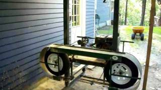 Homemade Sawmill- Upclose video