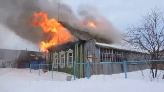 Пожар  в деревне Верхние Томлаи Моргаушский район  Чувашия