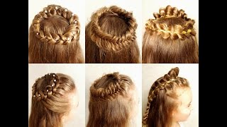Angel hairstyles! - Angel  braid crown. Венок из косы. Коса-корона.