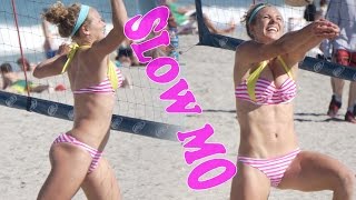 Bikini Beach Women's / GIRLS Volleyball  -  SLOW MOTION