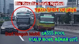 Ini Kejadiannya Bis Rosalia Indah Ngebut di Tol