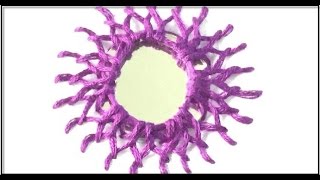 Hand Embroidery : Mirror Work || Cretan Embroidery Stitch || Floral Embroidery