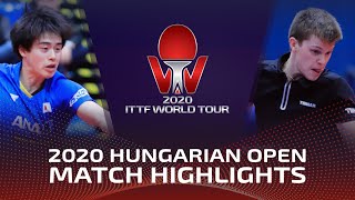 Masataka Morizono vs Bastien Rembert | 2020 ITTF Hungarian Open Highlights (FS)