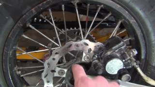 Делаем из питбайка снегоход snowbike. Установка гусеничного комплекта