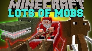 Minecraft: LOTS OF MOBS (DINOSAURS, DIMENSIONS, PETS) Lots O Mobs Mod Showcase