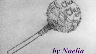 How to draw Chupa Chups /как нарисовать  конфету леденец чупа-чупс