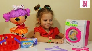 Игрушечная стиральная машинка распаковка играем с Лалалупси Washing Machine toy