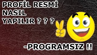 Youtube Profil resmi yapma - programsız