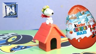 Новогодние Киндер сюрприз МАКСИ яйца распаковка игрушек Kinder Surprise Christmas toys