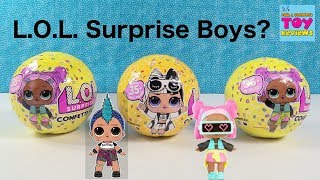 LOL Surprise Confetti Pop Series 3 BOY Doll Opening Toy Review | PSToyReviews