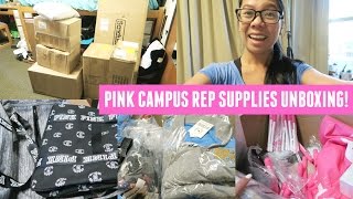 PINK Campus Rep Supplies Unboxing!