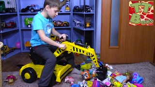 CARS TOYS BRUDER DIGGER Брудер Машинки Обзор Игрушек Игорек и Арина Игры и Развлечения для детей