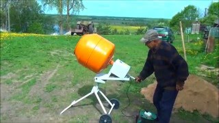 БЕТОНОМЕШАЛКА "Лебедянь" СБР-132Н /ОБЗОР