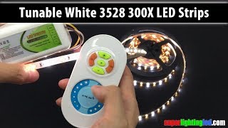 3528 SMD Warm White 2800K + Daylight White 6000K Tunable White led strip lights